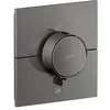Image de hansgrohe AXOR ShowerSelect ID thermostat, Highflow, encastré, 1 consommateur, une sortie supplémentaire, carré, 36777330, Couleur: Polished Black Chrome