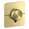 Image de Hansgrohe AXOR ShowerSelect ID thermostat, HighFlow, encastré, 1 consommateur, une sortie supplémentaire, softsquare, 36778, Couleur: laiton brossé