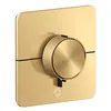 Image de hansgrohe AXOR ShowerSelect ID thermostat, Highflow, encastré, 1 consommateur, une sortie supplémentaire, softsquare, 36778250, Couleur: Brushed Gold Optic