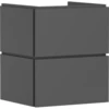 Image de hansgrohe Meuble sous-lavabo Xilesa E 530x470mm, 2 tiroirs, pour lavabo, sans poignée, gris mat