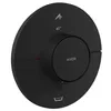 Image de hansgrohe AXOR ShowerSelect ID thermostat, encastré, rond, 2 consommateurs, combinaison de sécurité intégrée, 36751670, Couleur: noir mat