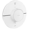 Image de Hansgrohe AXOR ShowerSelect ID thermostat, encastré, rond, 2 consommateurs, 36750, Couleur: Blanc mat