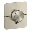 Image de hansgrohe AXOR ShowerSelect ID thermostat, encastré, softsquare, 2 consommateurs, 36754820, Couleur: Brushed Nickel
