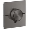 Image de hansgrohe AXOR ShowerSelect ID thermostat, haut débit, encastré, carré, 36774340, Couleur: Brushed Black Chrome