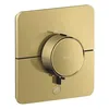 Image de hansgrohe AXOR ShowerSelect ID thermostat, Highflow, encastré, 1 consommateur, une sortie supplémentaire, softsquare, 36778990, Couleur: Polished Gold Optic