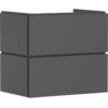 Image de hansgrohe Meuble sous lavabo Xilesa E 680x470mm, 2 tiroirs, pour lavabo, avec poignée, noir mat