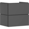 Image de hansgrohe Meuble sous lavabo Xilesa E 630x470mm, 2 tiroirs, pour lavabo, avec poignée, noir mat