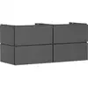 Image de hansgrohe Meuble sous lavabo Xilesa E 1375x550mm, 4 tiroirs, sans poignée, ardoise gris mat