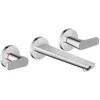 Image de hansgrohe Axor Citterio C cub cut Robinet lavabo 3 trous, chrome, encastré mural, bec 193 mm