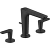 Image de hansgrohe Axor Citterio C Robinet lavabo 3 trous cubic cut, ms, H 135mm, tirette évacuation