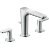 Image de hansgrohe Axor Citterio C o S Robinet lavabo 3 trous, chromé, bec 135 mm, tirette