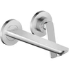 Image de hansgrohe Mitigeur lavabo monocommande Axor Citterio C cub cut, chrome, encastré mural, bec 193 mm