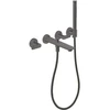 Image de hansgrohe Mitigeur baignoire 3 trous Axor Citterio cub cut, brossé bleu, encastré mural
