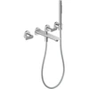 Image de hansgrohe Axor Citterio cubic cut Mitigeur baignoire 3 trous, chrome, encastré mural