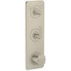 Image de hansgrohe Module thermostat Axor Citterio C cubic cut, nickel brossé, encastré avec plaque