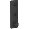 Image de hansgrohe Module thermostat Axor Citterio C cubic cut, noir mat, encastré avec plaque