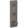 Image de hansgrohe Module thermostat Axor Citterio C cub cut, brossé noir, encastré avec plaque