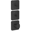 Image de hansgrohe Module thermostat Axor Citterio C cubic cut, noir mat, encastré avec rosaces