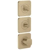 Image de hansgrohe Module thermostat Axor Citterio C cub cut, bronze brossé, encastré avec rosaces