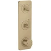 Image de hansgrohe Thermostat-module Axor Citterio C cubic cut, bronze brossé, encastré avec plaque