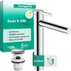 Image de hansgrohe Zesis S 74732000 Mitigeur de lavabo avec vidage Push Open à économie d'énergie (CoolStart) Robinet de salle de bain avec hauteur d'écoulement 230 mm Robinet mitigeur économie d'eau (EcoSmart