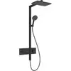 Image de hansgrohe Showerpipe Raindance Alive Q 1jet, EcoSmart, 8 l/min, noir mat