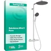 Image de hansgrohe Raindance Alive S Puro 24592000 Système de douche avec thermostat, douche à effet pluie (300 mm) avec robinet, douchette (3 types de jet dont PowderRain), tuyau, barre de douche et pommeau