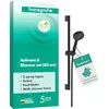 Image de hansgrohe Activera Select S - Set de douche avec pommeau de douche (max. 6 l/min, EcoSmart+, 2 types de jets), tuyau de douche (1,60 m) et barre de douche (0,65 m), Noir mat, 28045670