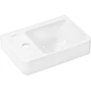 Image de hansgrohe Lavabo mural Xelu Q 360x250mm, avec robinetterie, sans trop-plein, vidage à gauche, blanc