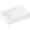 Image de hansgrohe Lavabo à main Xelu Q 360x250mm, avec robinet, sans trop-plein, vidage à droite, blanc