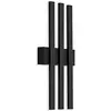 Image de Telefunken Applique murale extérieure à LED 3 ampoules, 12 W, 1 170 lm, 4000 K, IP44, noir, 370 x 155 x 42 mm