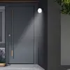 Image de Telefunken Applique d'extérieur LED à détecteur Dortmund Ø17cm noir