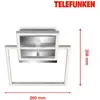 Image de Telefunken Plafonnier à capteur LED Frame chromé/alu 26x36 cm