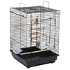 Image de Yaheetech Cage à Oiseaux intérieur avec Corde de Jouet Poignée 40 x 40 x 58 cm Toit Ouvrant pour Canari Calopsitte élégante Conure de Molina
