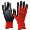 Image de Gant mousse de nitrile taille 10 rouge/noir Nylon avec un revêtement en nitrile EN 388 catégorie EPI II 12,00 PR