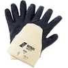 Image de Gant en nitrile bleu, manchette, partiellement enduit, taille 9