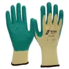 Image de Nitras 12 paires de gants de travail en latex 1603 Grip, EN 388/EN 420, partiellement revêtus, taille 08/M