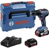 Image de Bosch Professional 18V System perceuse-visseuse sans-fil GSR 18V-55 (couple max. 55 Nm, régime à vide 1.800 tr/min, avec 2 batteries 4,0 Ah, chargeur rapide GAL 18V-40, L-BOXX)