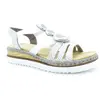 Image de Rieker - 679l4 - Sandales - Femme - Semelle Amovible : Non - Blanc - Taille 42 EU