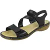 Image de Rieker Rieker Damen 659C7 Sandalen, Sandale, schwarz,