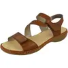 Image de Rieker Sphere Womens Riptape Sandals 40 EU 24 Tan Lea