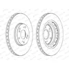Image de FERODO DDF1266C 2x Disque de frein Avant Ø300mm Hauteur: 47mm Épaisseur: 25mm ventilé Compatible avec HONDA CIVIC VII Hatchback EU, EP, EV, SAAB 9-3 Cabriolet YS3D