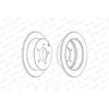 Image de FERODO DDF1986C 2x Disque de frein Arrière Ø262mm Hauteur: 60,2mm Épaisseur: 10mm Cercle de percage -Ø: 114mm plein Compatible avec MITSUBISHI Lancer VIII Berline CYA, CZA Lancer VII Berline CSA, CTA