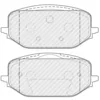 Image de FERODO Plaquettes de freins Avant non préparé pour l'indicateur d'usure Épaisseur 17,2mm avec accessoires FDB5337 Compatible avec OPEL Grandland X A18, P1UO Combo E Van/Break X19 Combo Monospace X19