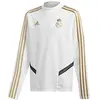 Image de adidas Real TR Top Y Sweat-Shirt Unisexe pour Enfant, Mixte Enfant, Sweatshirt, DX7822_176, Blanc (Blanco/Orfúos), 176