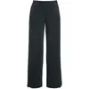 Image de Forplay Marlène Taille Haute Femme Pantalon en Toile Noir L 95% Viscose, 5% Élasthanne Marlene