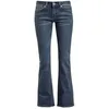 Image de Black Premium by EMP Femme Jean Bootcut Bleu foncé avec évasement et lavis Clair W32L32