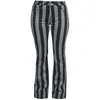 Image de Gothicana by EMP Femme Pantalon rayé Noir-Gris W31L30