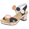 Image de Rieker Femme 63876 Sandale, Multicolore, 38 EU