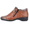 Image de Rieker, 58388-01, Femme Mocassin Marron Clair bi-matière - 40 EU
